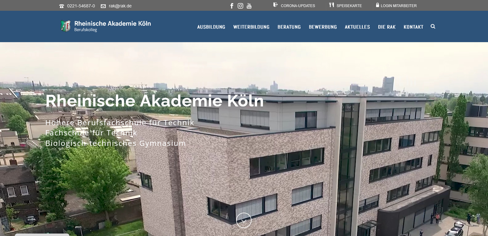 Website-Relaunch: Rheinische Akademie Köln