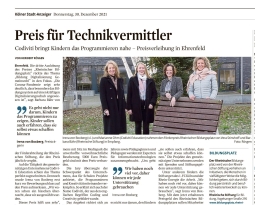 Feedback: „Dankeschön für die gute Pressearbeit“